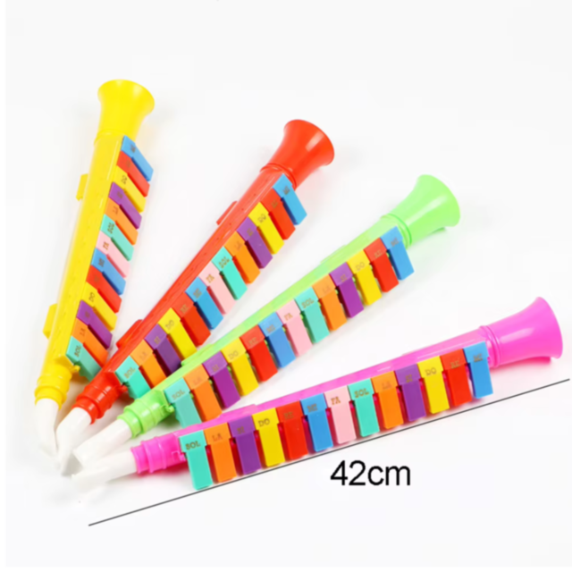 Instrument Muzical de Suflat pentru Copii - Melodica Colorată cu Taste