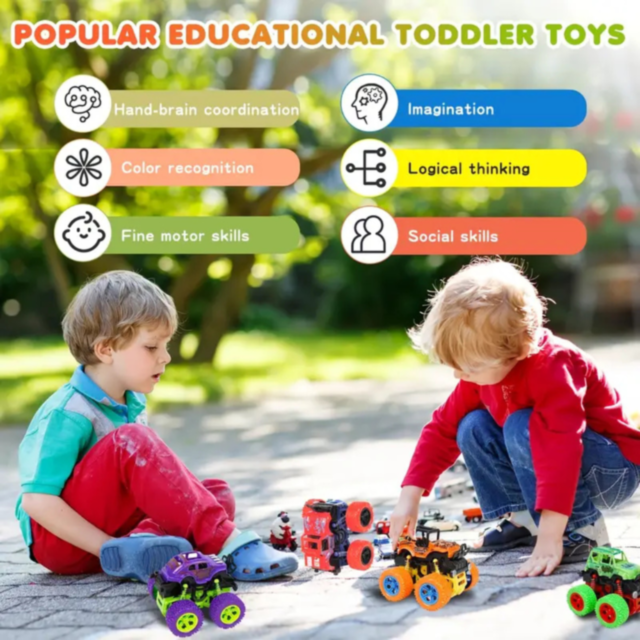 Mașinuță Off-Road 360° cu Rotire și Roți Mari (culoare aleatorie)