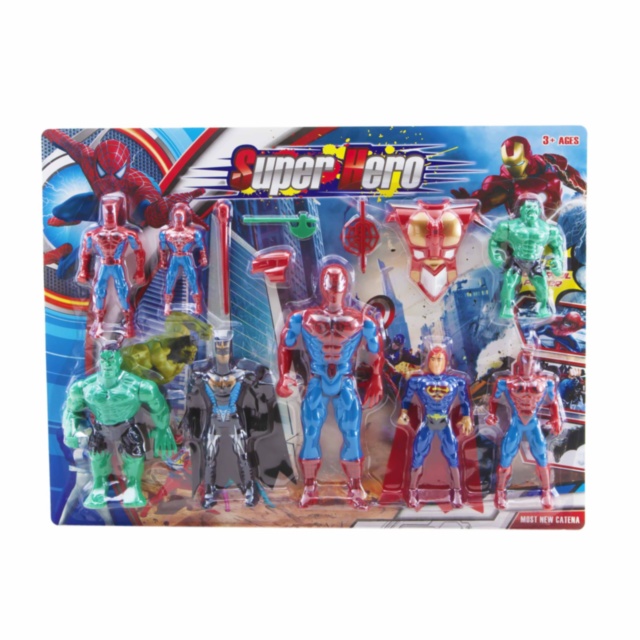 Set 8 Figurine Super Eroi cu Lumini