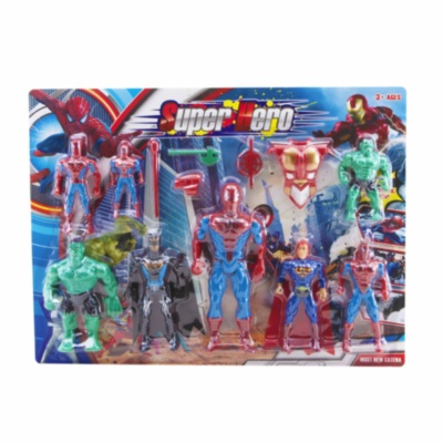 Set 8 Figurine Super Eroi cu Lumini | image