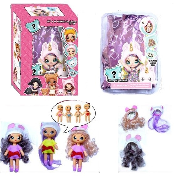 Na! Na! Na! Surprise 2în1, Păpușa și Accesoriu Fashion în Balon cu Confeti