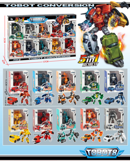 Set 10 Roboți Transformabili "TOBOT 8", preț 1 buc
