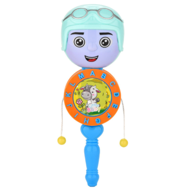 Tobă Zornăitoare cu Mâner pentru Bebeluși (culoare aleatorie)