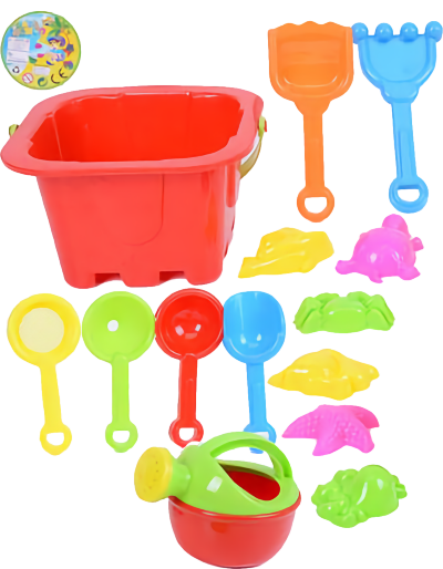 Găletușă cu 13 Accesorii de Nisip, 20cm  | image