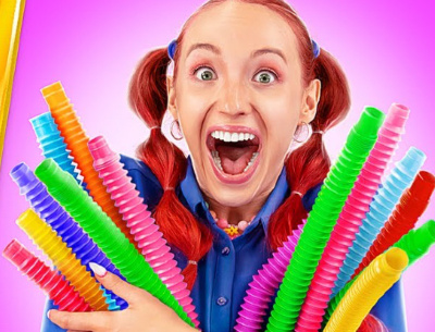 Pachet 6 Pop Tubes, jucărie tactilă senzorială  | image