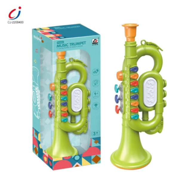 Trompetă muzicală interactivă cu lumini (culoare aleatorie)
