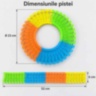 Pistă auto flexibilă fosforescentă cu mașinuță luminoasă inclusă