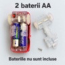 Pistă auto flexibilă fosforescentă cu mașinuță luminoasă inclusă