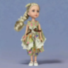 Păpușă Elegantă Vika cu Rochie Florală – 35 cm