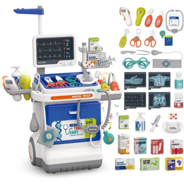 Cărucior Medical Interactiv 32 Piese pentru Copii
