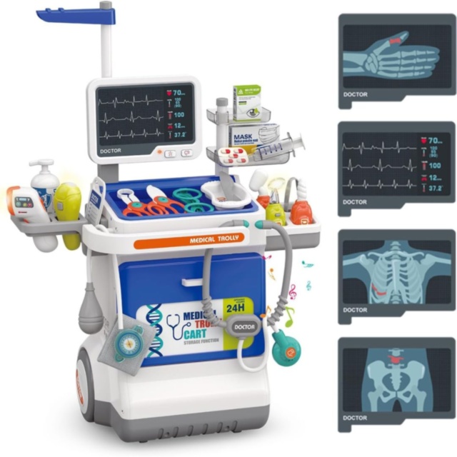 Cărucior Medical Interactiv 32 Piese pentru Copii