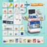Cărucior Medical Interactiv 32 Piese pentru Copii