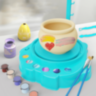 Set Olărit pentru Copii cu Lut, Culori și Unelte (culoare aleatorie) 