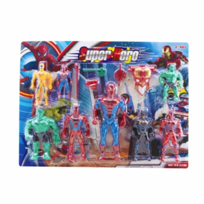 Set 8 Figurine Super Eroi cu Lumini | image