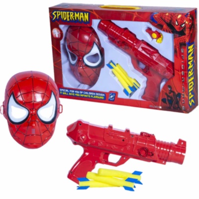 Mască și Pistol  Omul Păianjen  cu 3 Proiectile | image