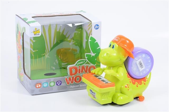 Dinozaur Electric Cu Orgă și Tobă care Merge și Cântă