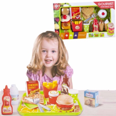 Set Menu Fast Food cu Hamburger | image