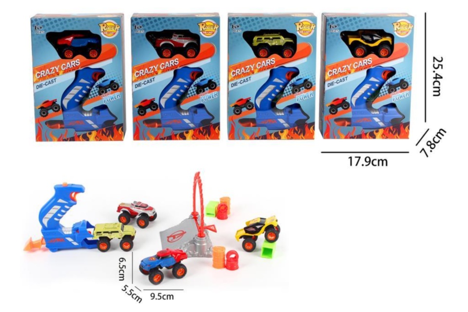 Mașinuța de Metal "Monster" cu Pistol Lansator