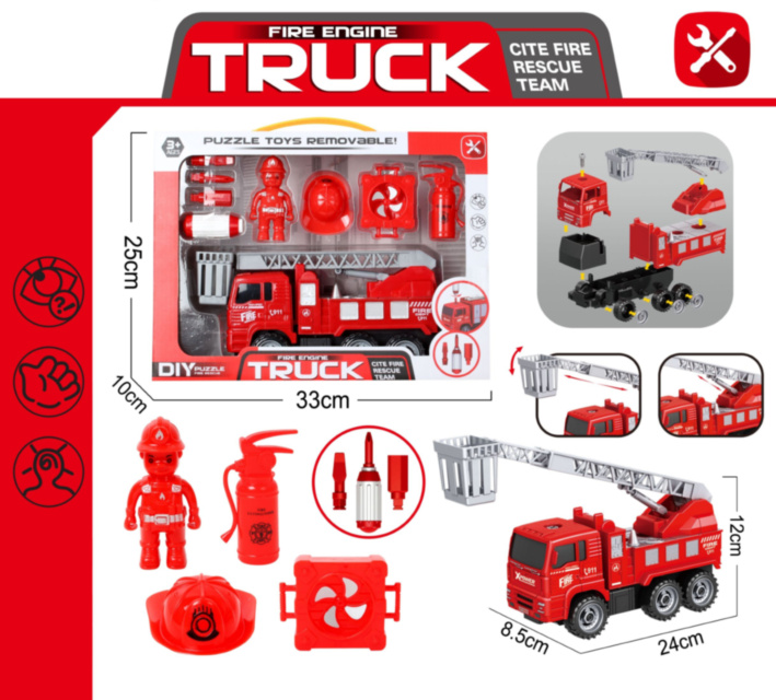 Mașina de Pompieri, Set de Asamblat 
