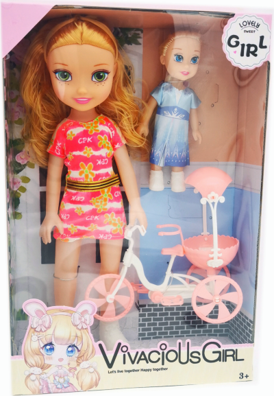 Set Păpușă Muzicala cu Mini-Frozen și Tricicletă | image