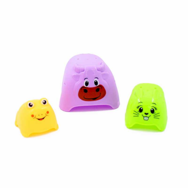 Piramidă Animale Colorate – Set de Joacă Educațional