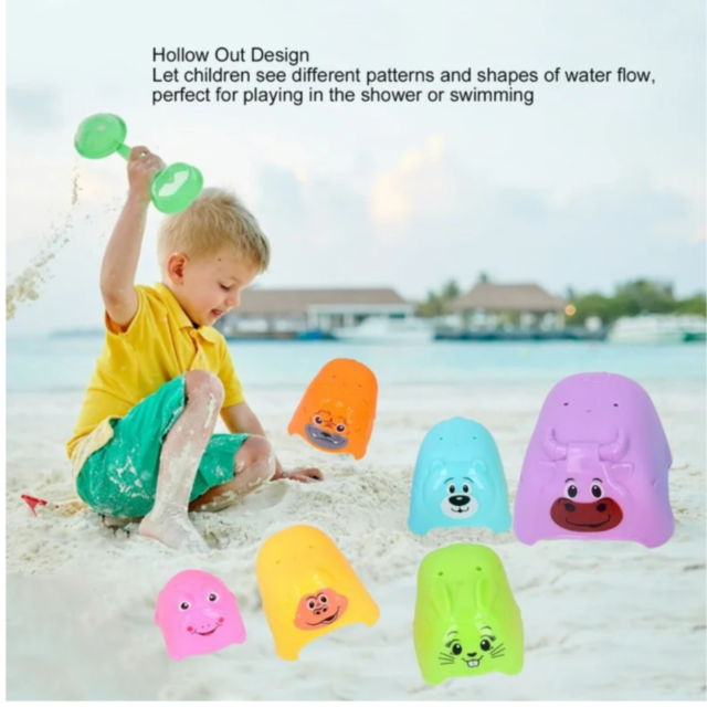 Piramidă Animale Colorate – Set de Joacă Educațional