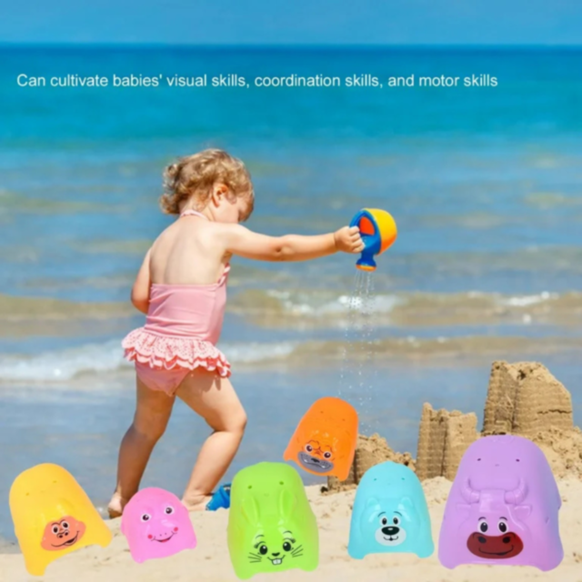 Piramidă Animale Colorate – Set de Joacă Educațional