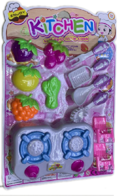 Set Plită, Fructe și Ustensile de Bucătărie, 12 piese