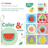 Set de 6 Cărți senzoriale Color & Black pentru bebeluși