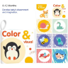 Set de 6 Cărți senzoriale Color & Black pentru bebeluși