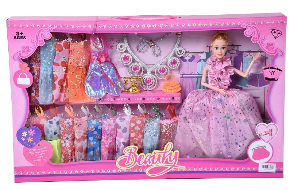 Barbie cu 17 Ținute și Bijuterii