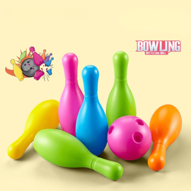 Set Bowling de Plastic pentru Copii cu 10 Popice