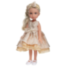 Păpușă Blondă Sennby Baby în Rochie Aurie Elegantă – 35 cm