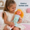 Păpușă muzicală 50 cm cu ochi care se închid