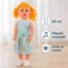 Păpușă muzicală 50 cm cu ochi care se închid