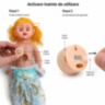 Păpușă muzicală 50 cm cu ochi care se închid