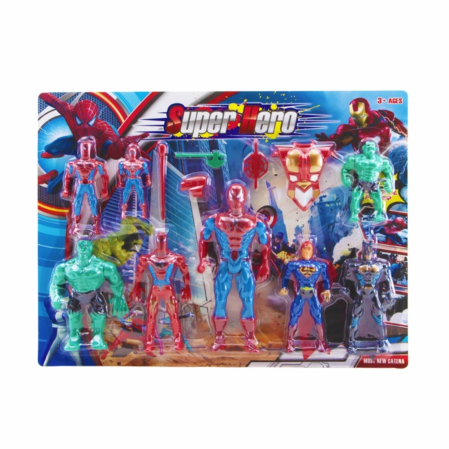 Set 8 Figurine Super Eroi cu Lumini