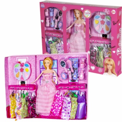 Barbie cu 8 Ținute și Machiaj | image