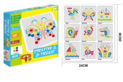 Mozaic cu 160 Pioneze Coloratee | image