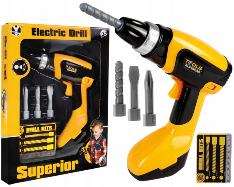 Bormașină Electrică cu 3 Burghie Detașabile 