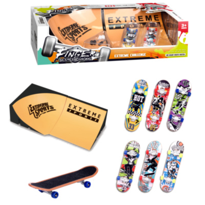 Set 2 Mini Rampe Tech Deck cu 2 Finger Skateboard pentru Degete | image