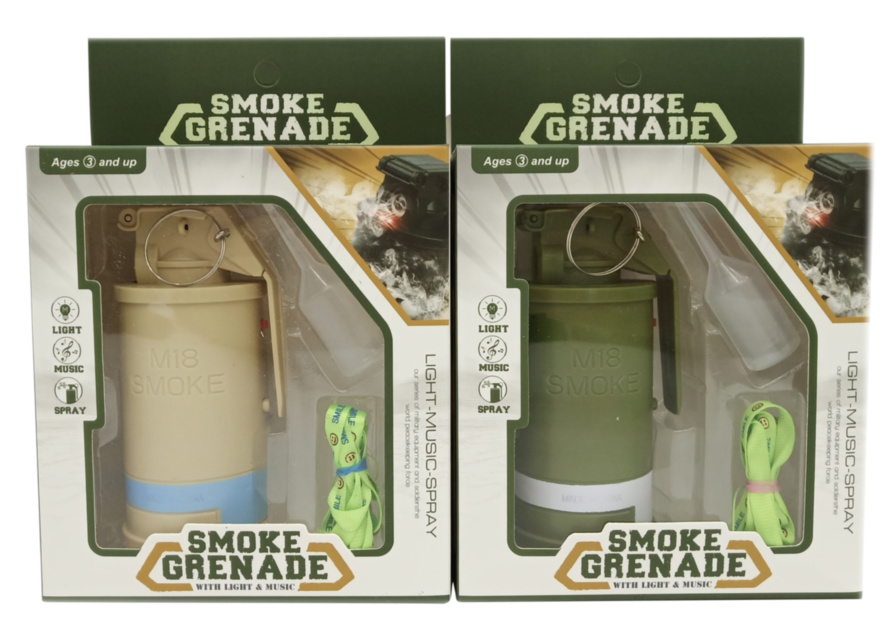 Grenadă Fumigenă cu Efecte de Sunete și Lumini