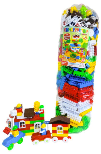 Mega Set de Construcție cu Mașini 531 Piese 