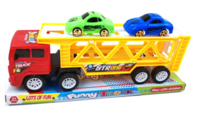 Camion cu Trailer și 2 Mașinuțe, 30cm | image