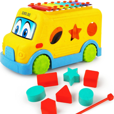 Autobuz Educațional cu Xilofon și Forme Geometrice | image