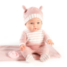 Păpușă Bebeluș Realistă 30 cm cu Pătuț și Păturică – Jucărie Joc de Rol pentru Copii