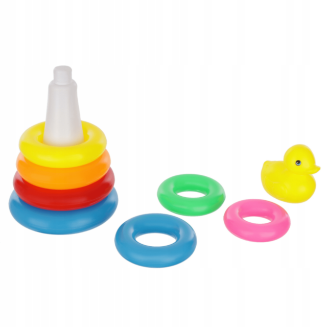 Turn Mic de Stivuire cu 7 Inele și Rățușcă