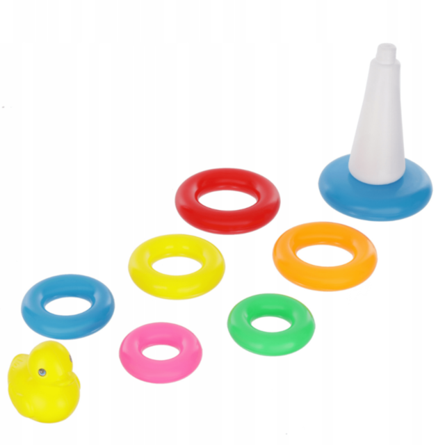 Turn Mic de Stivuire cu 7 Inele și Rățușcă