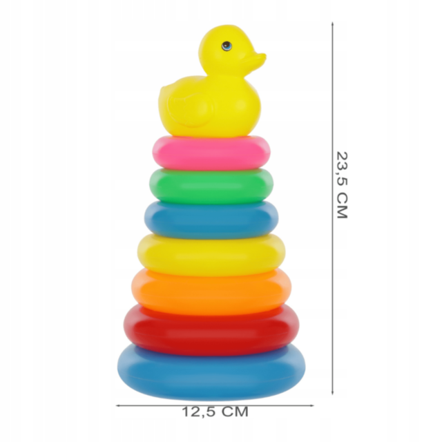 Turn Mic de Stivuire cu 7 Inele și Rățușcă