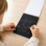 Caiet creativ de răzuit cu 10 pagini multicolore